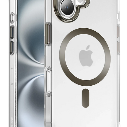 iPhone 16 Dazzle Pro Matte Magsafe Kılıf - Natural Grey