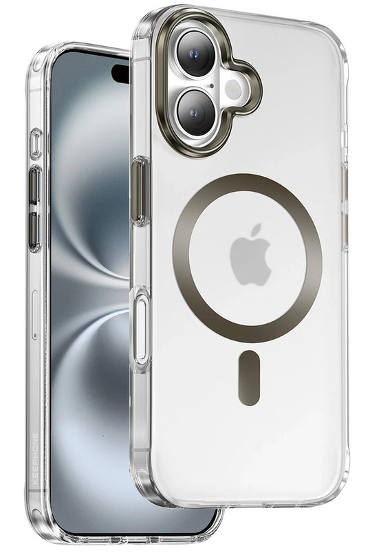 iPhone 16 Dazzle Pro Matte Magsafe Kılıf - Natural Grey