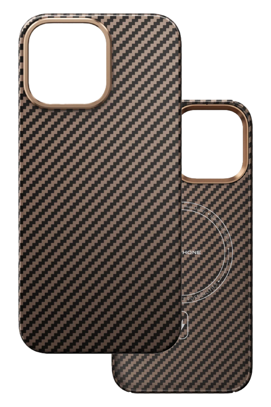 iPhone 16 Kevlar Magsafe Kılıf - Bronz 2