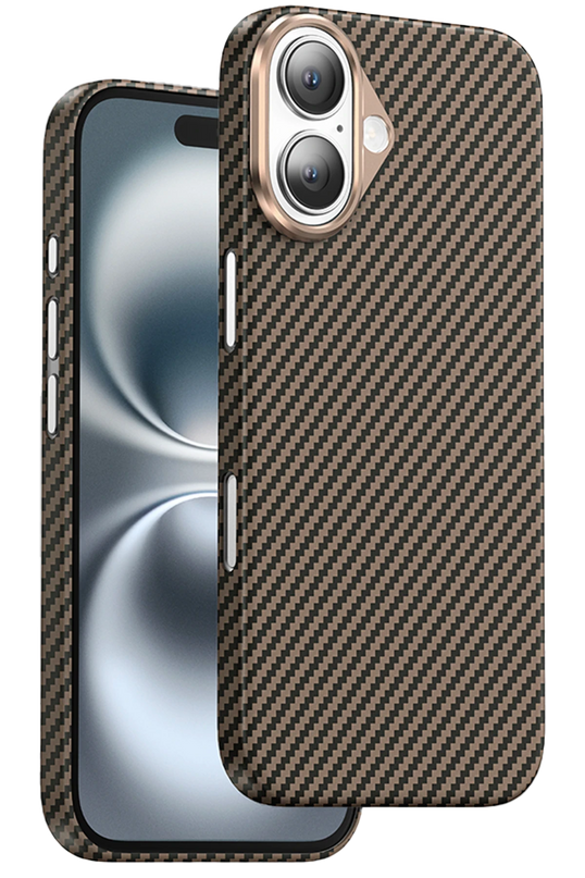 iPhone 16 Kevlar Magsafe Kılıf - Bronz