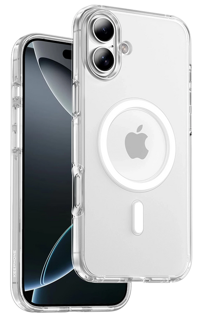 iPhone 16 Non Yellow Şeffaf Magsafe Kılıf