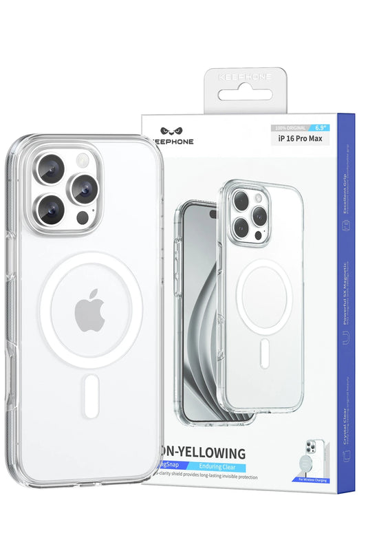 iPhone 16 Non Yellow Şeffaf Magsafe Kılıf 3
