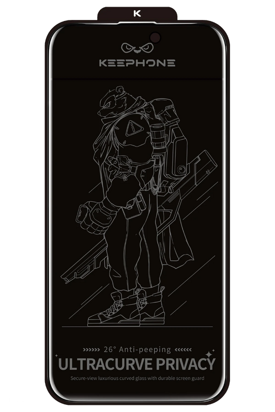 iPhone 16 Plus UltraCurve Privacy 3D Cam Ekran Koruyucu