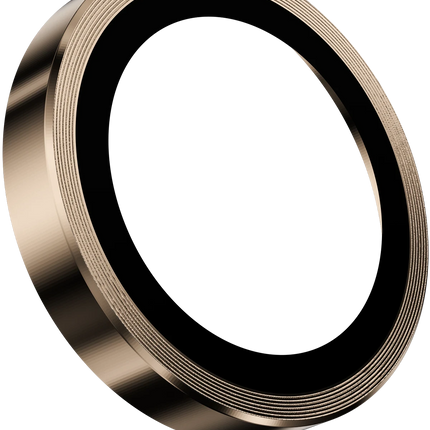 iPhone 16 Pro Max 3D Spiral Alüminyum AR Kamera Lens Koruyucu - Çöl Titanyum