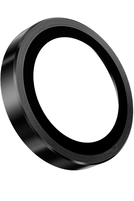 iPhone 16 Pro Max 3D Spiral Alüminyum AR Kamera Lens Koruyucu - Siyah