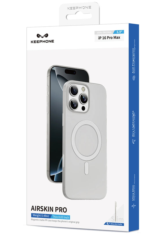 iPhone 16 Pro Max AirSkin Pro Magsafe Kılıf - Natural Grey 3