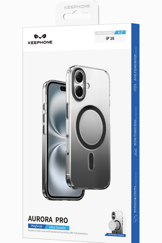iPhone 16 Pro Max Aurora Pro Magsafe Kılıf - Natural Grey 5