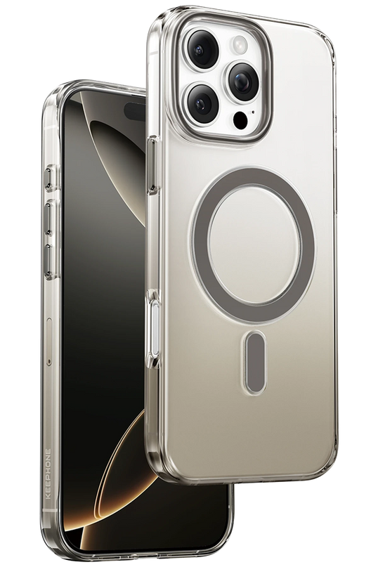 iPhone 16 Pro Max Aurora Pro Magsafe Kılıf - Natural Grey