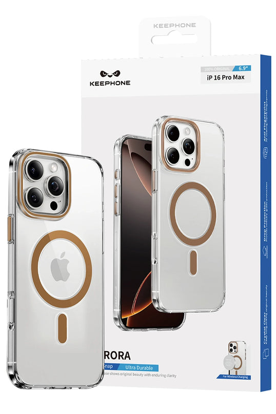 iPhone 16 Pro Max Aurora Şeffaf Magsafe Kılıf - Siyah 3