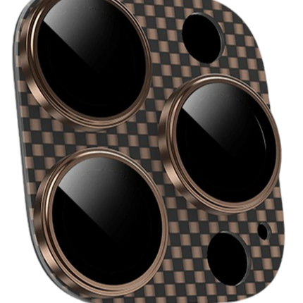 iPhone 16 Pro Max Kevlar Kamera Lens - Çöl Titanyum