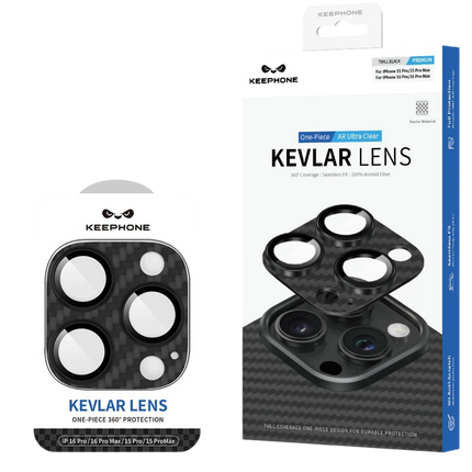 iPhone 16 Pro Max Kevlar Kamera Lens - Siyah 5