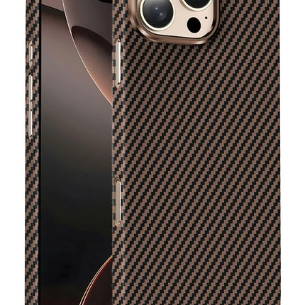 iPhone 16 Pro Max Kevlar Magsafe Kılıf - Bronz