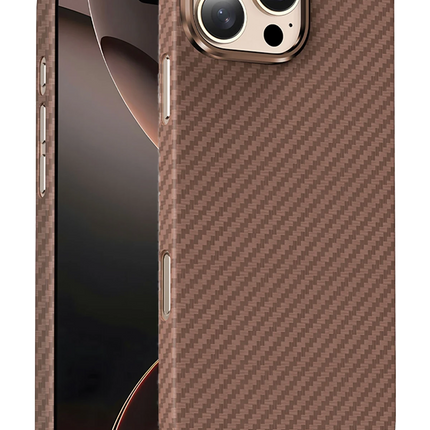 iPhone 16 Pro Max Kevlar Magsafe Kılıf - Çöl Titanyum