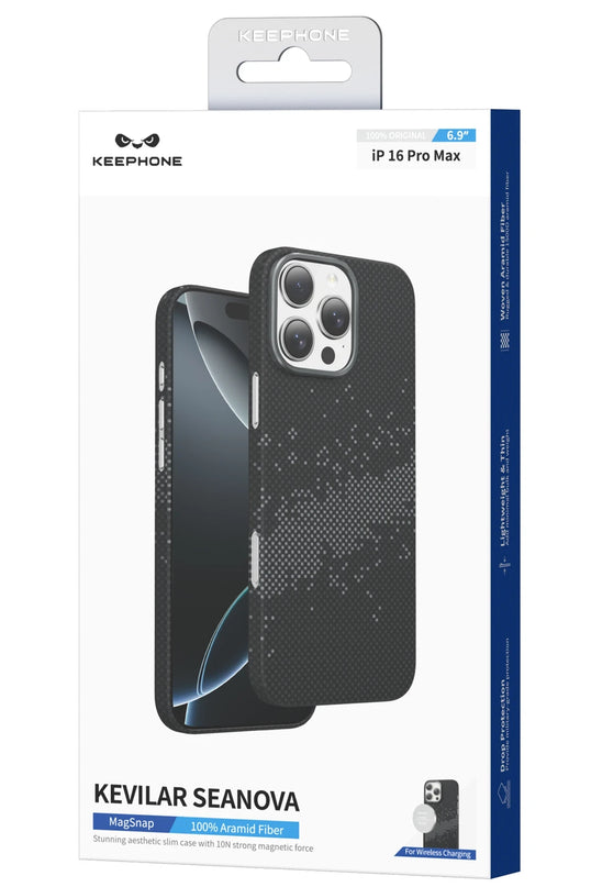iPhone 16 Pro Max Kevlar Seanova Magsafe Kılıf - Pudra 3