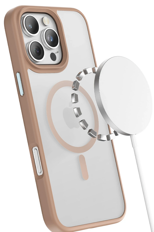 iPhone 16 Pro Max Mago Pro Magsafe Kılıf - Çöl Titanyum 3
