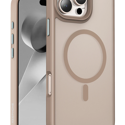 iPhone 16 Pro Max Mago Pro Magsafe Kılıf - Çöl Titanyum