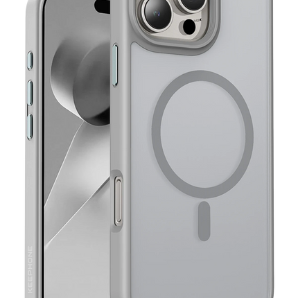 iPhone 16 Pro Max Mago Pro Magsafe Kılıf - Natural Grey