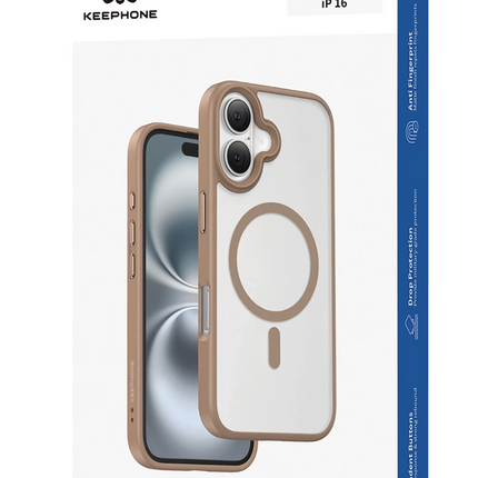 iPhone 16 Pro Max Mago Pro Magsafe Kılıf - Natural Grey 4