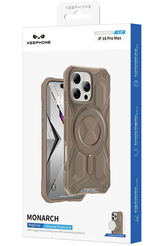 iPhone 16 Pro Max Monarch Magsafe Kılıf - Çöl Titanyum 4