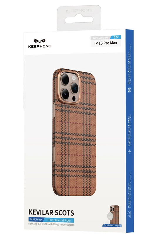 iPhone 16 Pro Max Scots Kevlar Magsafe Kılıf - Natural Grey 6