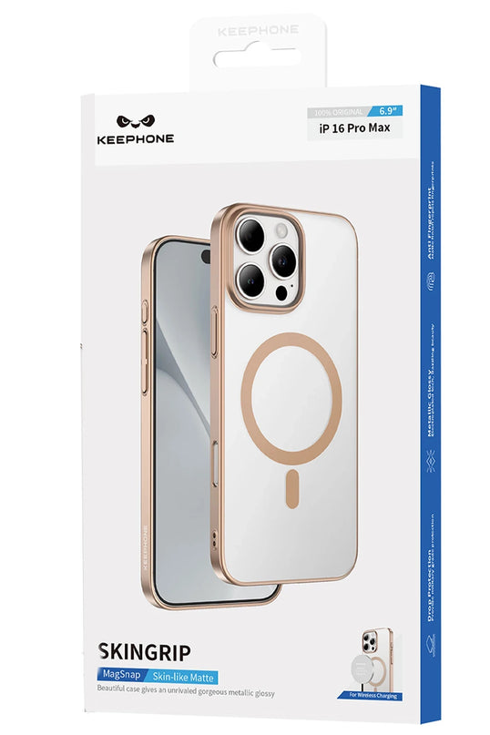 iPhone 16 Pro Max Skingrip Magsafe Kılıf - Natural Grey 5
