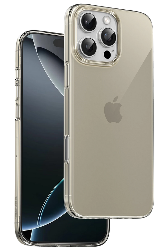 iPhone 16 Pro Max X-Crystal Slim Kılıf - Natural Grey