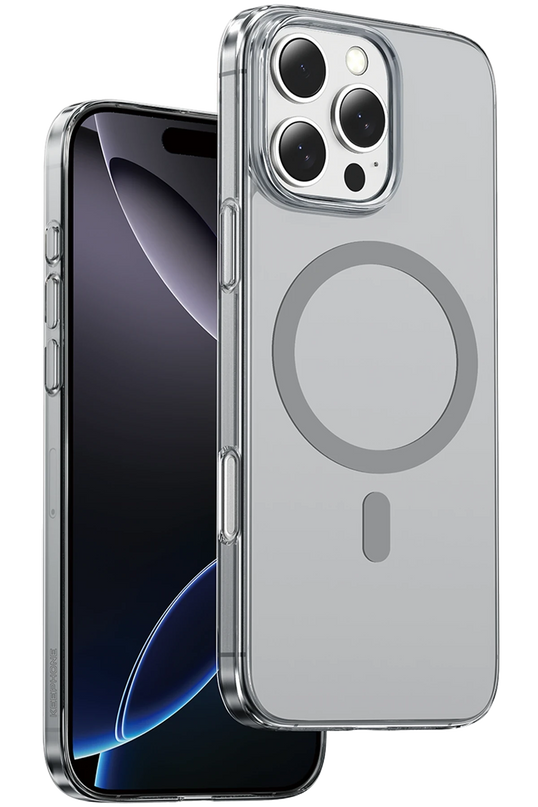 iPhone 16 Pro Max X-Crystal Slim Magsafe Kılıf - Natural Grey
