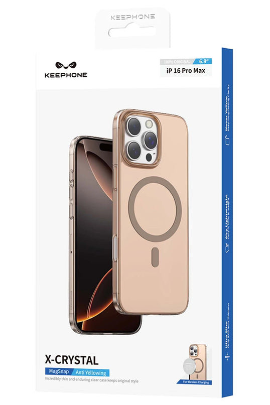 iPhone 16 Pro Max X-Crystal Slim Magsafe Kılıf - Natural Grey 4