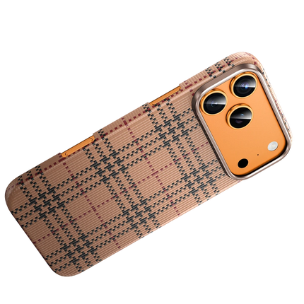 iPhone 17 Pro/18 Pro Scots Kevlar Magsafe Kılıf - Çöl Titanyum 4