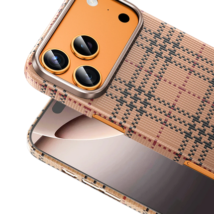 iPhone 17 Pro/18 Pro Scots Kevlar Magsafe Kılıf - Çöl Titanyum 2