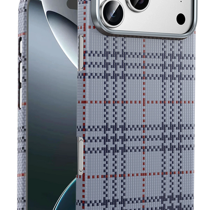 iPhone 17 Pro/18 Pro Scots Kevlar Magsafe Kılıf - Natural Grey