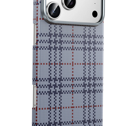 iPhone 17 Pro/18 Pro Scots Kevlar Magsafe Kılıf - Natural Grey 3
