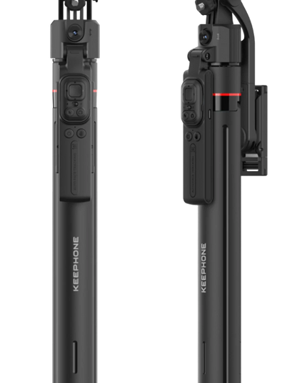 KP-LA06 BuddyCam 360 Derece AI Auto-Tracking Özellikli BT Selfie Gimbal – Siyah