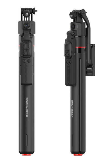KP-LA06 BuddyCam 360 Derece AI Auto-Tracking Özellikli BT Selfie Gimbal – Siyah