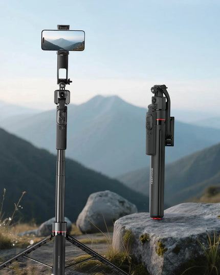 KP-LA06 BuddyCam 360 Derece AI Auto-Tracking Özellikli BT Selfie Gimbal – Siyah 5