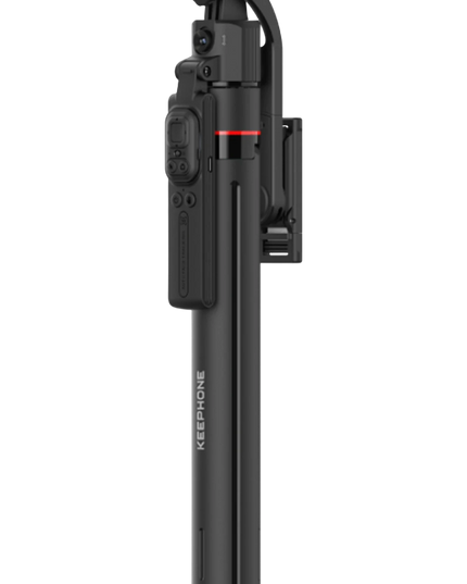KP-LA06 BuddyCam 360 Derece AI Auto-Tracking Özellikli BT Selfie Gimbal – Siyah 3