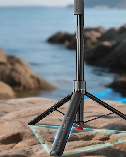 KP-LA06 BuddyCam 360 Derece AI Auto-Tracking Özellikli BT Selfie Gimbal – Siyah 7