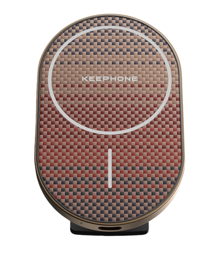 KPW-081 Kevlar Seanova 2in1 360 Derece Ayarlanabilir 15W Kablosuz Şarj Destekli Manyetik Magsafe Telefon Tutucu - Siyah 3