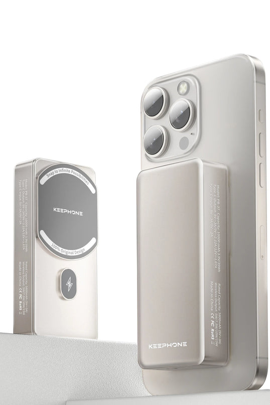 PB37 MagCube 10.000 mAh Type-C 20W PD Magsafe Destekli Powerbank - Koyu Gri 2