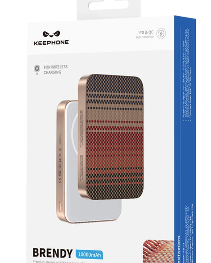 PB51 Brendy Kevlar 10.000 mAh 22.5W USB 20W Type-C ve 15W Kablosuz Şarj Destekli Magsafe Powerbank - Ay Doğumu 6
