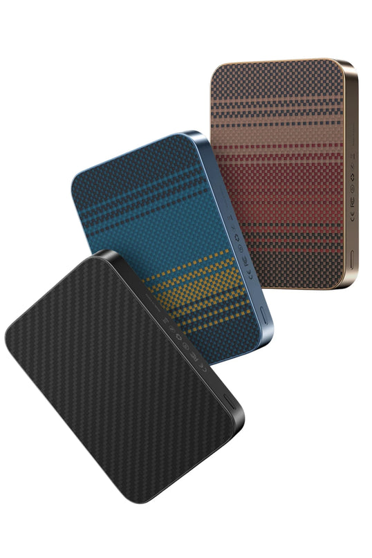 PB51 Brendy Kevlar 10.000 mAh 22.5W USB 20W Type-C ve 15W Kablosuz Şarj Destekli Magsafe Powerbank - Siyah 2