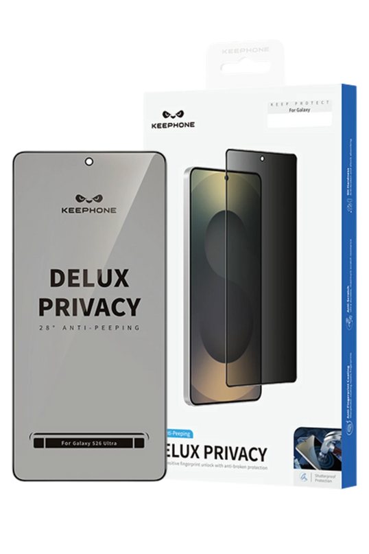Samsung Galaxy S26 Ultra Delux Privacy 2.5D Hayalet Cam Ekran Koruyucu