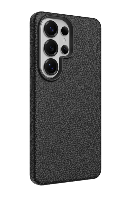Samsung Galaxy S26 Ultra Lycucci Deri Manyetik Kapak Kılıf - Siyah 3