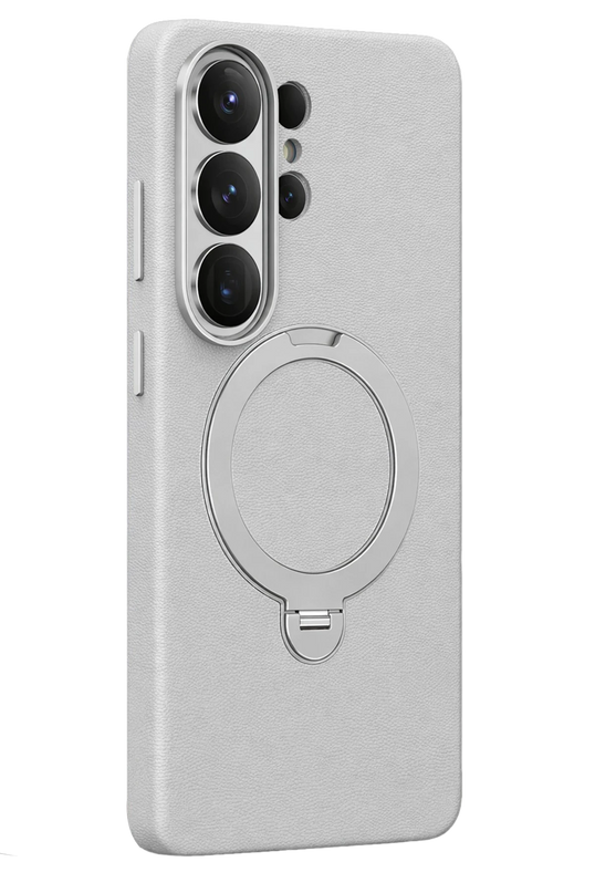 Samsung Galaxy S26 Ultra Mehold Standlı Magsafe Kapak Kılıf - Beyaz 3