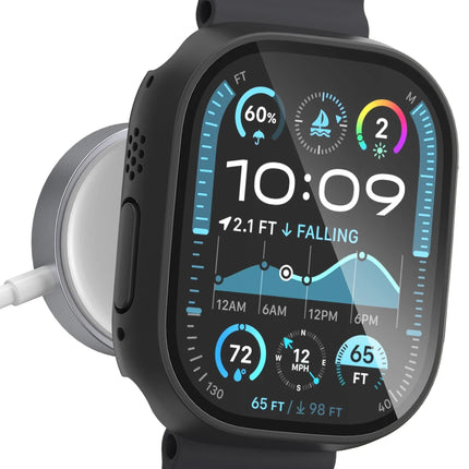 Watch 46mm 360X Defense Camlı Kasa Ekran Koruyucu - Titanyum 5