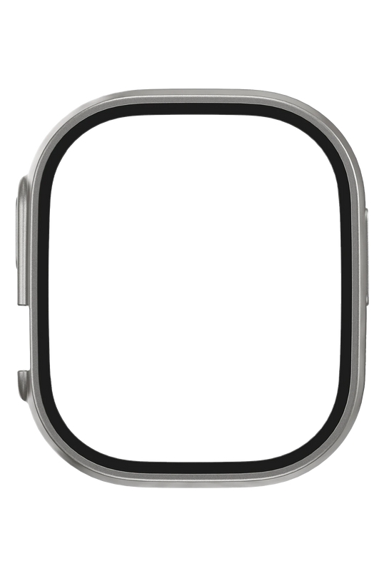 Watch Ultra 49mm 360X Defense Camlı Kasa Ekran Koruyucu - Siyah 2