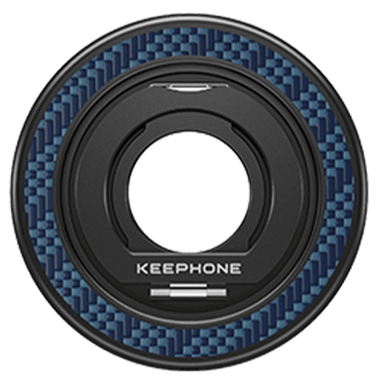 Kevlar Grip 360 Manyetik Magsafe Kickstand Yüzük - Lacivert
