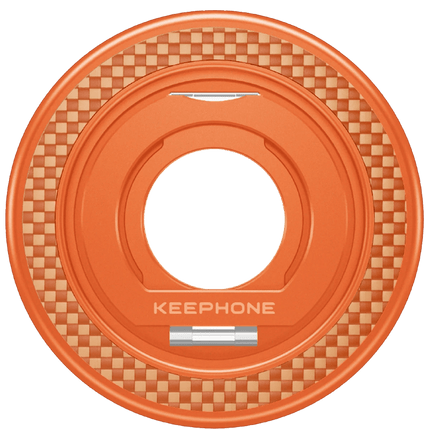 Kevlar Grip 360 Manyetik Magsafe Kickstand Yüzük - Turuncu