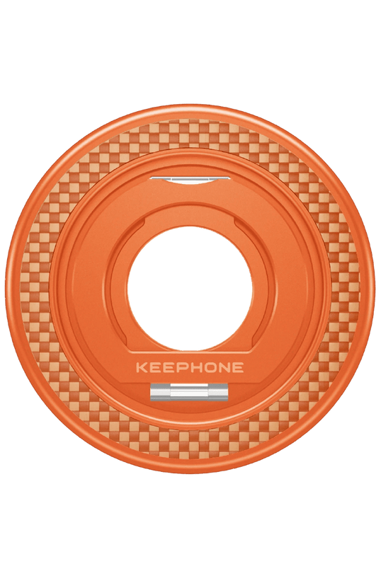 Kevlar Grip 360 Manyetik Magsafe Kickstand Yüzük - Turuncu