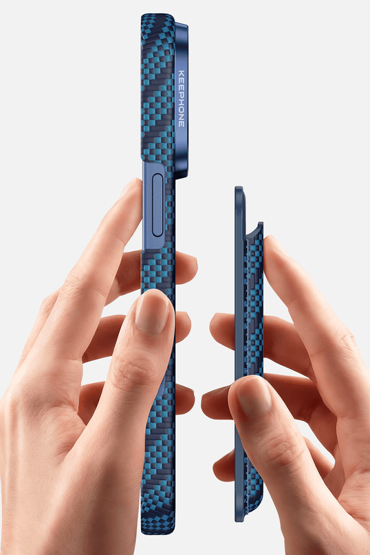Kingdon Aramid Fiber Magsafe Uyumlu Kartlık - Turuncu 4